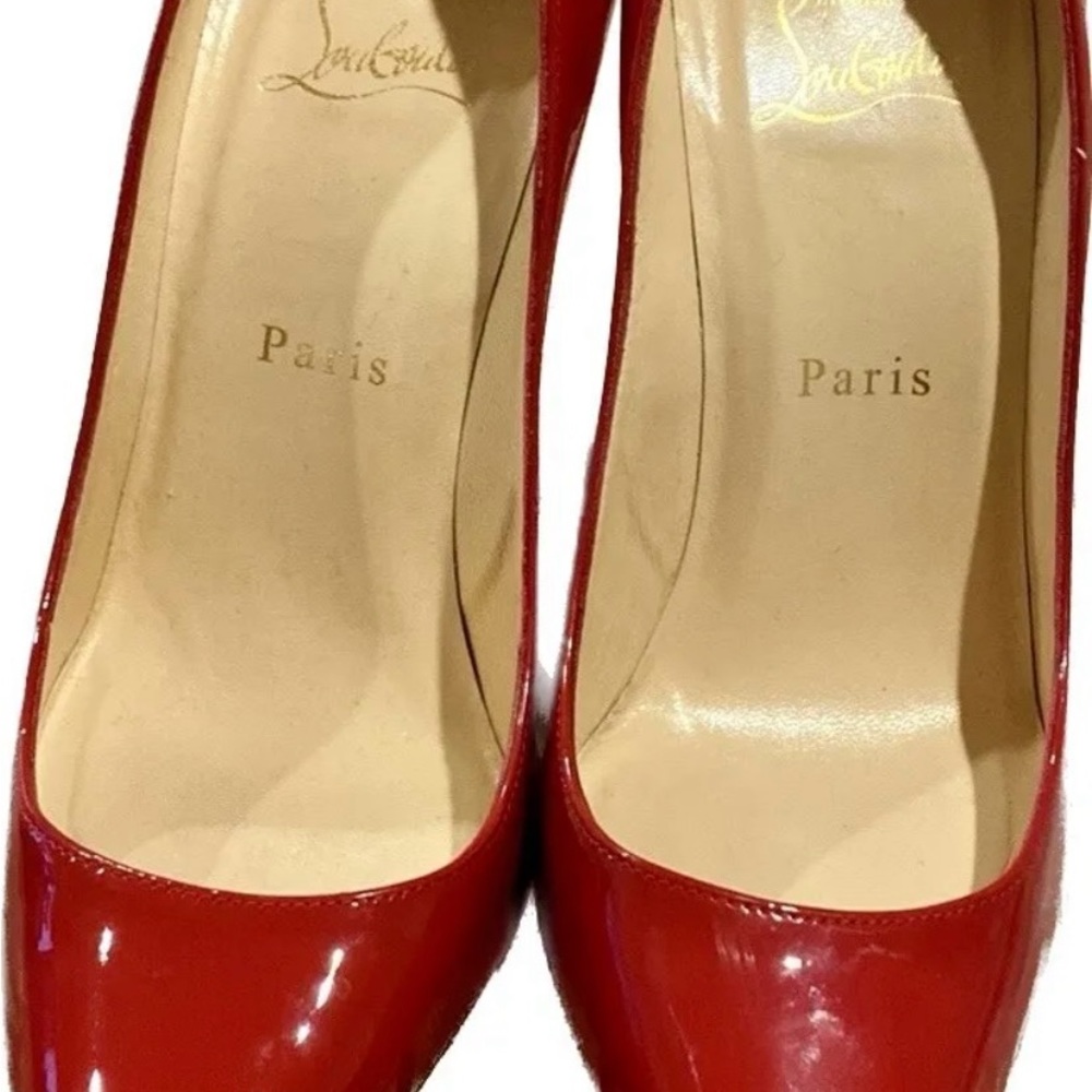 CHRISTIAN LOUBOUTIN fabulous red patent leather stiletto, excellent condition - Picture 6 of 16
